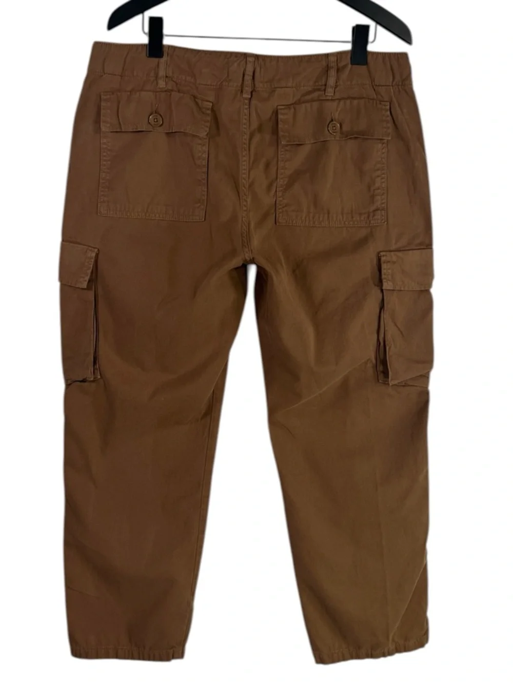 Frame Denim Relaxed Fit Utility Cargo Pant size 31 in Washed Latte Brown